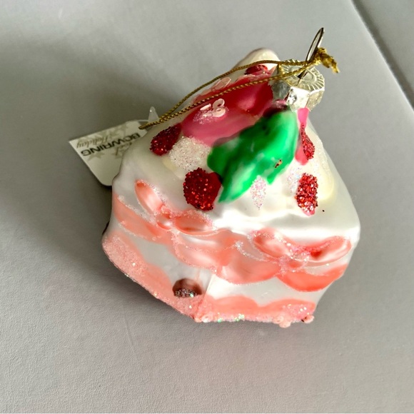 Bowring Cake glass ornament decor NOS - Picture 3 of 8